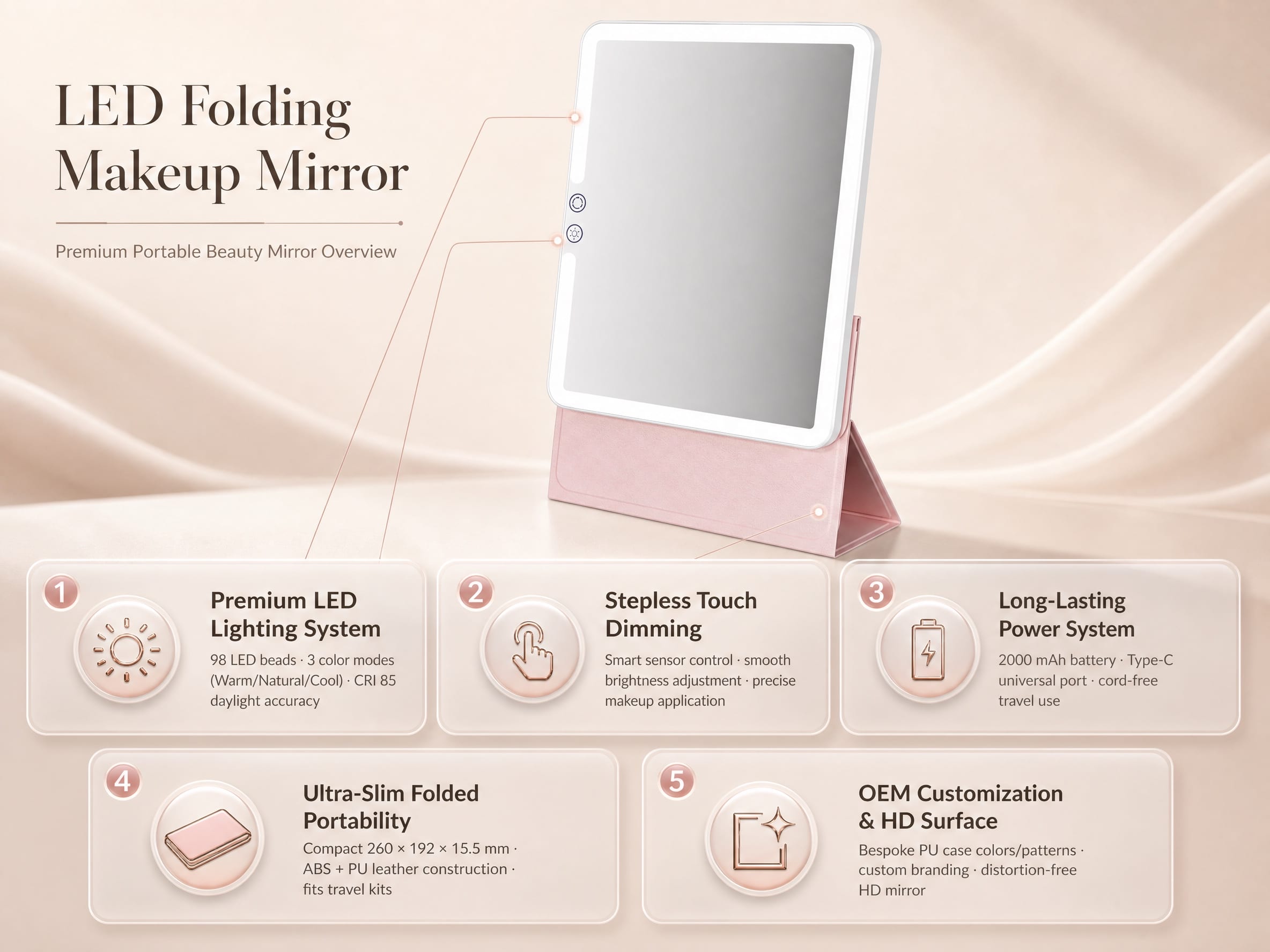 led makeup mirror