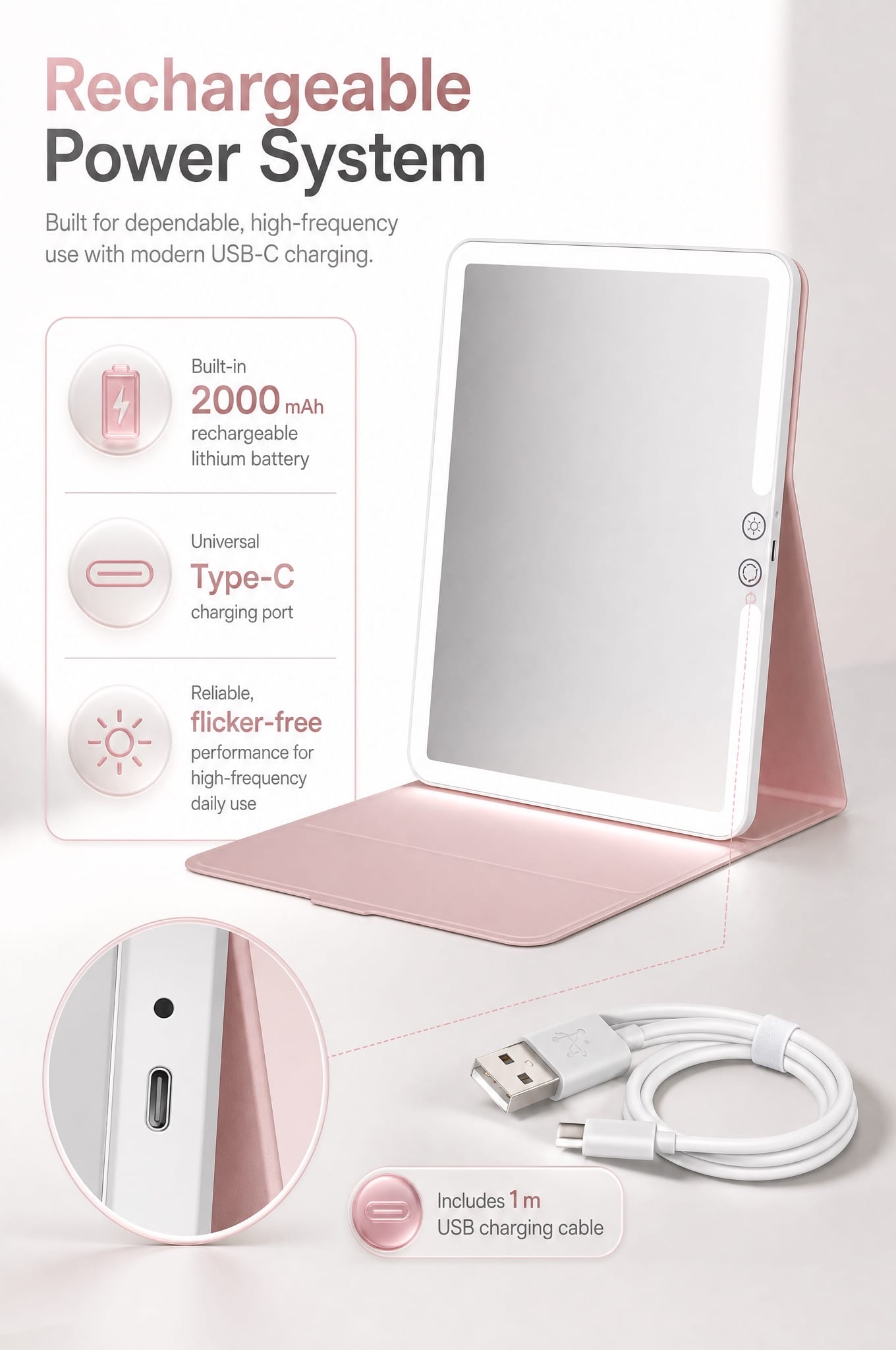 led makeup mirror